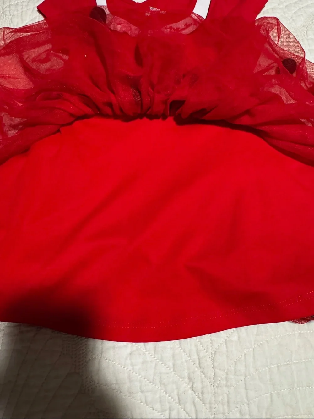 Red Toddler Dress with Black Bow